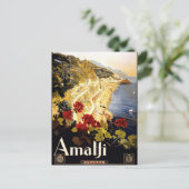 Amalfi, Italië reisposter Briefkaart (Staand voorkant)