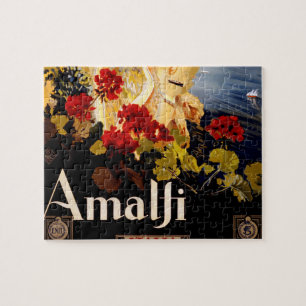 Amalfi Italië Reisposter Kunst Grafisch Legpuzzel