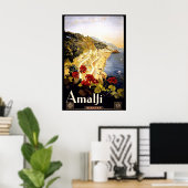Amalfi, Italië reisposter Poster (Thuiskantoor)