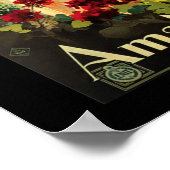 Amalfi Italië  Reizen Poster (Hoek)