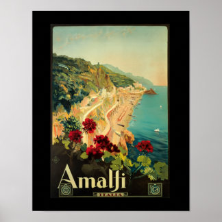 Amalfi Italië  Reizen Poster