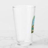 Amalfi Italië Retro Travel Art  Glas (Rechts)