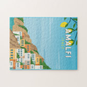 Amalfi Italië Retro Travel Art  Legpuzzel (Horizontaal)