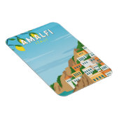 Amalfi Italië Retro Travel Art  Magneet (Rechterzijde)
