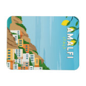 Amalfi Italië Retro Travel Art  Magneet (Horizontaal)