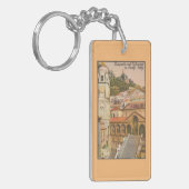 Amalfi, Italië Sleutelhanger Vintage Travel Briefk (Voorkant Links)