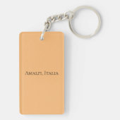Amalfi, Italië Sleutelhanger Vintage Travel Briefk (achterkant)