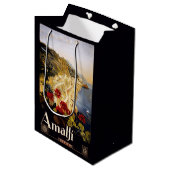 Amalfi Italië Vintage Travel gift Medium Cadeauzakje (Voorkant Gekanteld)