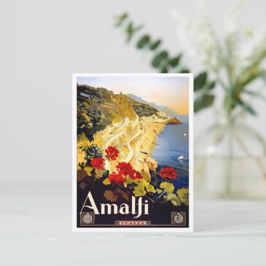Amalfi Italië — vintonijnreis Briefkaart (Staand voorkant)