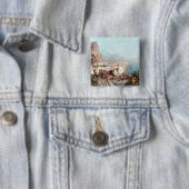 Amalfi-knop van Unterberger Vierkante Button 5,1 Cm (In situ)