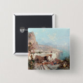 Amalfi-knop van Unterberger Vierkante Button 5,1 Cm (Voorkant /achterkant)