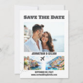 Amalfi kust bestemming bruiloft save the date (Voorkant)