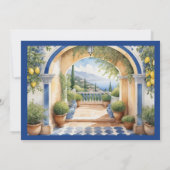 Amalfi-kust boog Midmedellandse zee uitzicht Kaart (Achterkant)