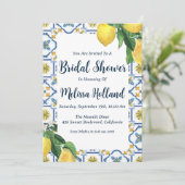 amalfi-kust bruidsfeest uitnodigingen (Staand voorkant)