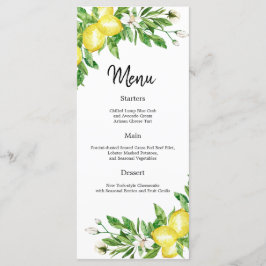 Amalfi kust citroen bloemen bruiloft Receptie menu