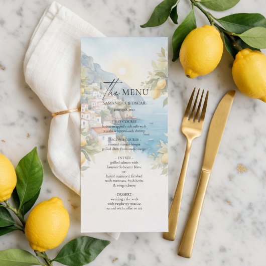 Amalfi Kust Citroen Huwelijksprogramma | Italiaans Menu