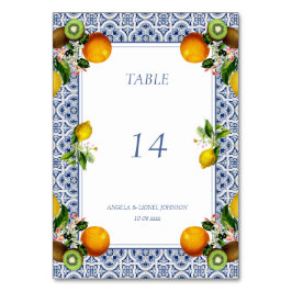 Amalfi-kust citroentegels Italië Gepersonaliseerde Kaart