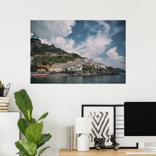 Amalfi-kust in Italië Poster (Thuiskantoor)