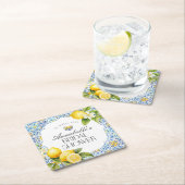 Amalfi-kust Italiaans Bruidsdiner Tafeldecoratie Kartonnen Onderzetters (Insitu)