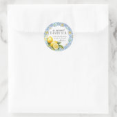 Amalfi Kust Italiaans Dessert Favor Sticker (Tas)