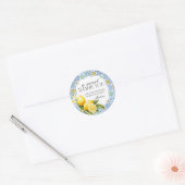 Amalfi Kust Italiaans Dessert Favor Sticker (Envelop)