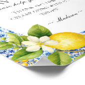 Amalfi kust Italiaans strand kust Favorieten teken Poster (Hoek)