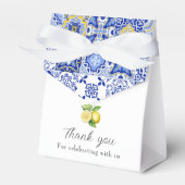 Amalfi Kust Italiaanse Baby Shower Bedankdoosjes (Voorkant Zijde)