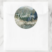 Amalfi kust Italiaanse bruiloft bedankt je sticker (Tas)