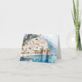 Amalfi-kust Italiaanse Citroen Middellandse Zee Bedankkaart (Achterkant)