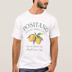 Amalfi-kust Italiaanse citroenen Italiaanse stad T-shirt