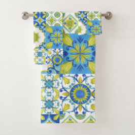 Amalfi-kust Italiaanse Majolica Keramische Mozaïek Bad Handdoek