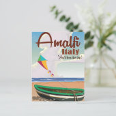 Amalfi kust Italië Afdruk poster Vintage Briefkaart (Staand voorkant)