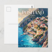 Amalfi-kust Italië Briefkaart (Voorkant / Achterkant)