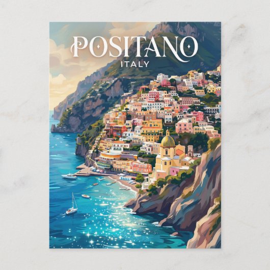 Amalfi-kust Italië Briefkaart (Voorkant)