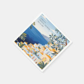 Amalfi-kust Italië Bruidsuitnodiging Servet (Hoek)