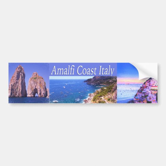 Amalfi-kust Italië bumpersticker (Voorkant)