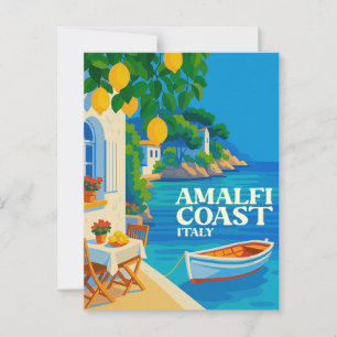 Amalfi Kust Italië Citroenboom Oude Reis Briefkaart