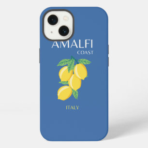 Amalfi-kust, Italië, Reis Kunst, Retro, Blauw iPhone 13 Hoesje
