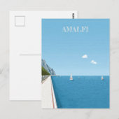 Amalfi Kust Italië Reizen Briefkaart (Voorkant / Achterkant)
