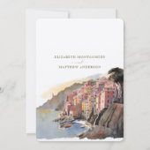 Amalfi kust Italië Uitnodiging tot weddenschappen  (Achterkant)