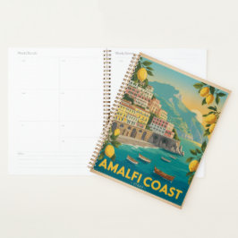 Amalfi-kust Italië Vintage Reizen Planner