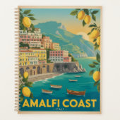 Amalfi-kust Italië Vintage Reizen Planner (Voorkant)