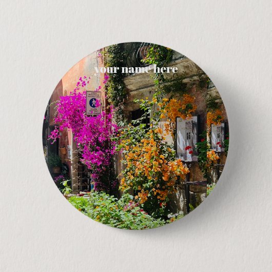 Amalfi-kust Knop Ronde Button 5,7 Cm (Voorkant)