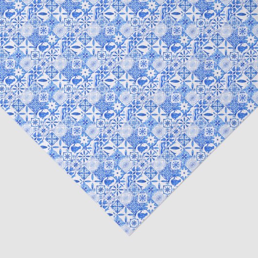 Amalfi-kust | Mediterraan Citroen Huwelijk Tissuepapier (Detail)