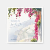 Amalfi-kust Mediterrane Italiaanse bruidsdouche Servet (Voorkant)