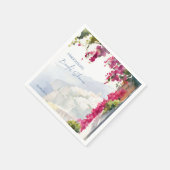 Amalfi-kust Mediterrane Italiaanse bruidsdouche Servet (Hoek)