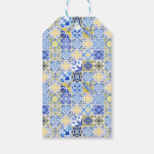 Amalfi-kust | Mediterranean Limocello Cadeaulabel (Achterkant)