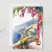 Amalfi kust Middellandse Zee Italiaanse bruiloft d Kaart (Achterkant)