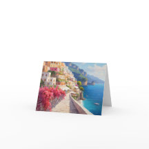 Amalfi-kust Positano Italië Dankkaart