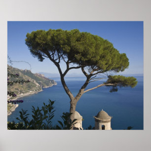 Amalfi-kust, Ravello, Campania, Italië Poster